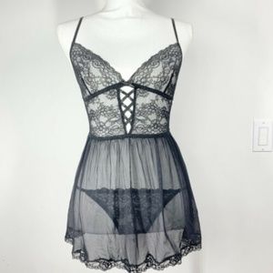 Babydoll Mesh Tulle Skirt High Waist Nylon Thin Straps